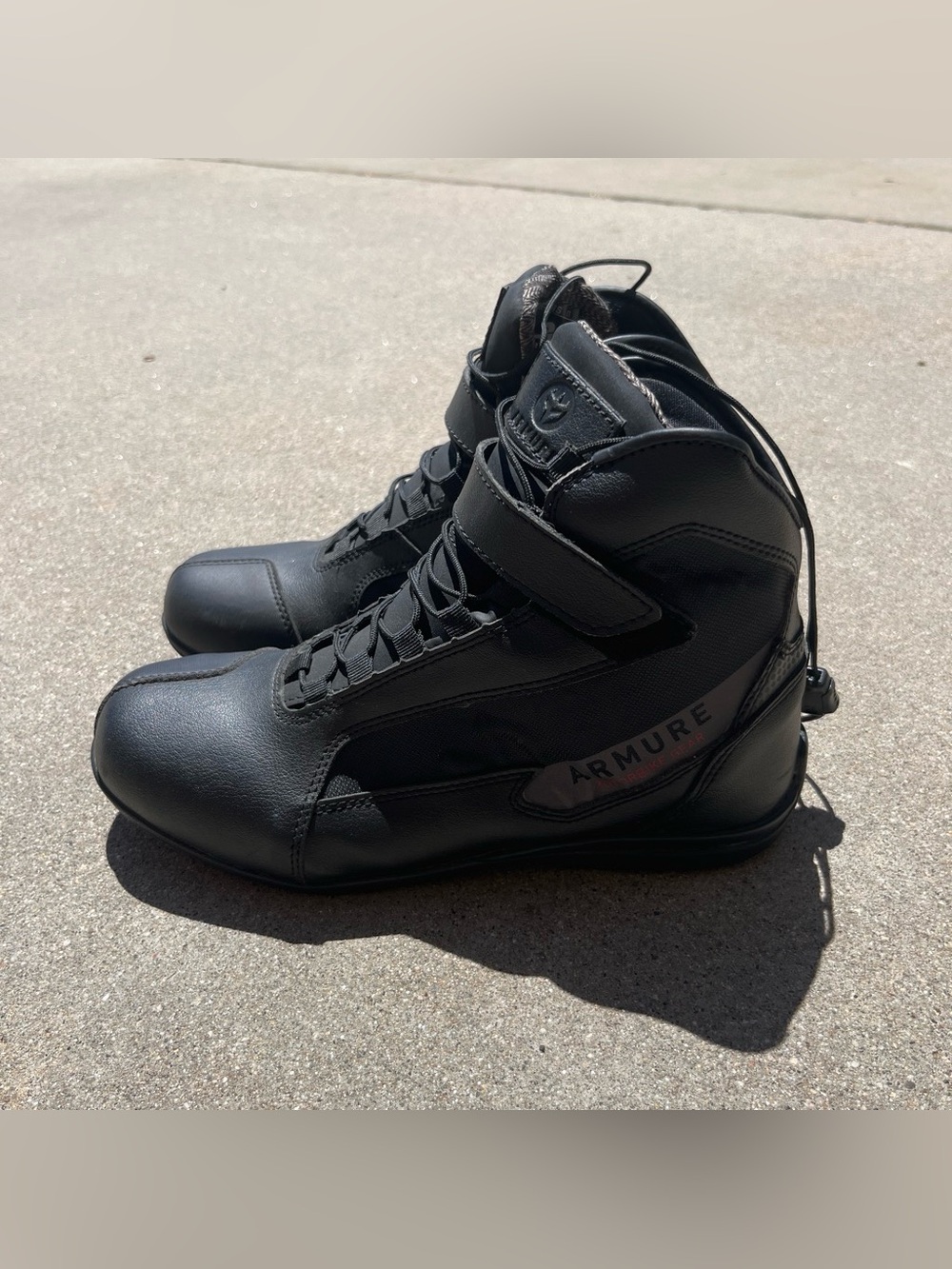 Black Tactical High-Top Work Boots